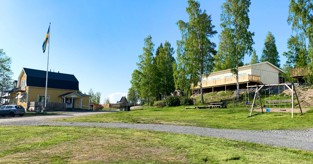At the camp site Solbacken near the town Örnsköldsvik, Sweden.