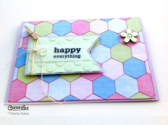 Handmade cards using Sizzix Hexagon dies @cherry-bee.net
