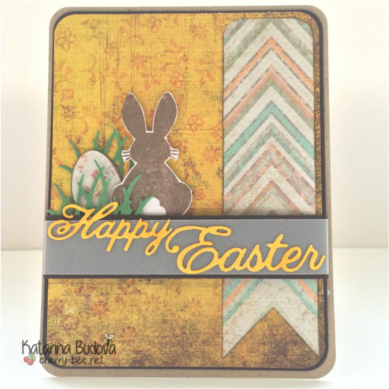 Handmade Easter Card using products from Sizzix and Clearly Besotted as well as some pattern paper. To see more please visit my blog: http://cherry-bee.weebly.com/