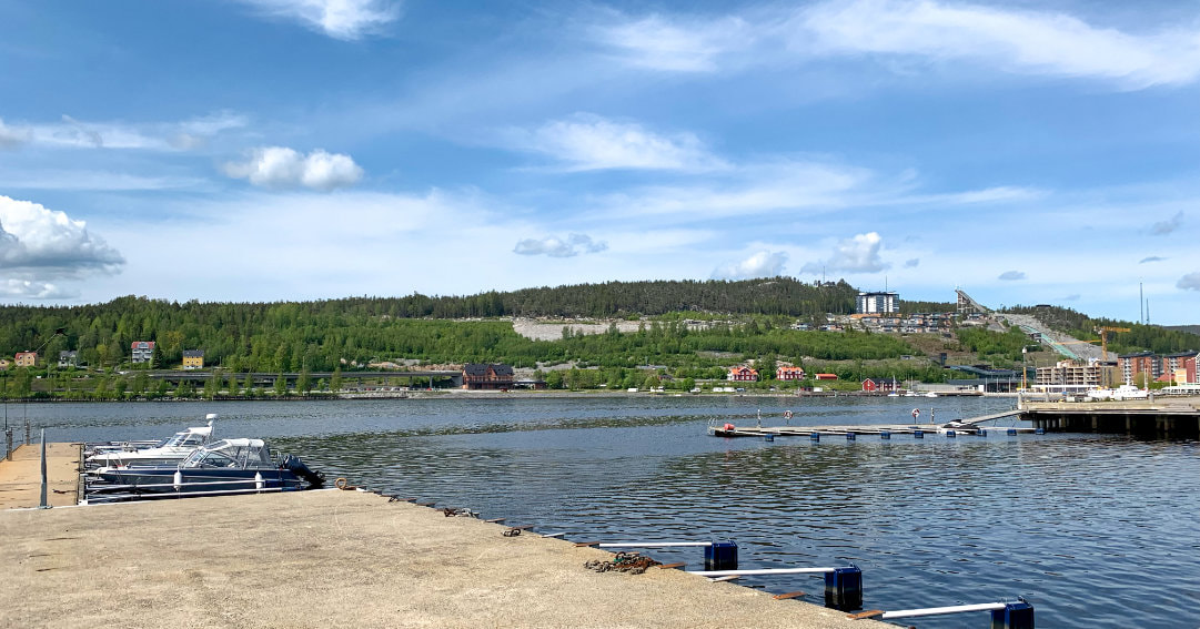 View of the Örnsköldsvik harbor.